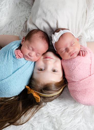 Newborn de GÊMEOS - Ana Clara e Antônio