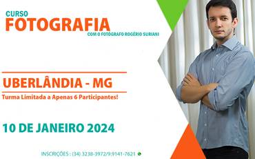 Curso de fotografia em Uberlândia – MG com o professor Rogério Suriani