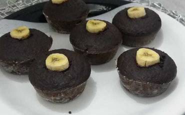 Bolo Fit de Cacau e Banana