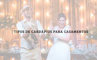 Tipos de cardápios para casamentos