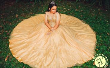Vestidos Dourado 