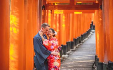 Ensaio de fotos em Fushimi Inari