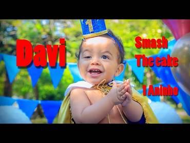 Smash The Cake de Davi 1 anos-Smash The Cake Realeza