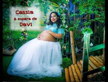 Gestante de Cassia a espera do Davi