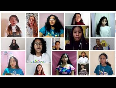 Apesentação on-line durante pandemia de Bendita sea tu pureza - Domingo Lobato (Vídeo do Canal Youtube -  Frausto Zamora Gabriel de Jesus)