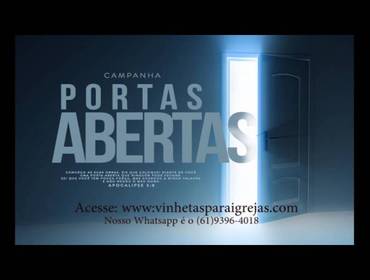 SEGUNDA FEIRA de CAMPANHA DAS PORTAS ABERTAS 