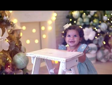 Ensaio infantil de Ensaio de Natal Maria Isabel