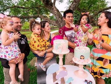 Festa Infantil de Cecília e Manu fizeram 3 anos