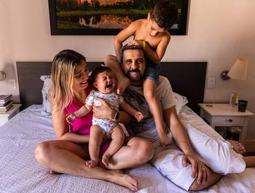 Retratos de  Família de Uma manhã em casa - Família Gallucci