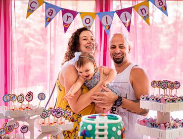 Festa Infantil de O dia do aniversario da Carolina