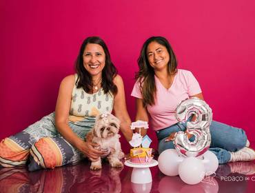 Smash the Cake de Cake Smash - Colors Party Belinha - Três Anos