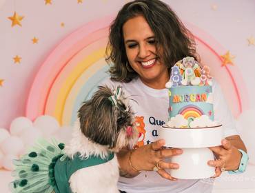 Smash the Cake de Morgan - 2 anos da Ursinha carinhosa e seu novo irmão!