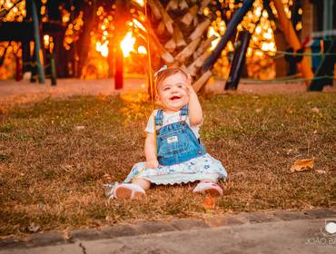 Família de Maria Luiza ensaio 1 ano