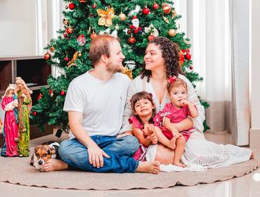 Família de Ensaio de natal da família Barreto | Marília/SP