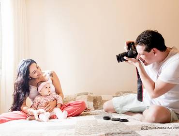 Família de 5 meses da Luiza. 