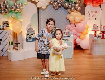 Aniversário Duplo de Nicholas 6 anos e Melina 3 anos