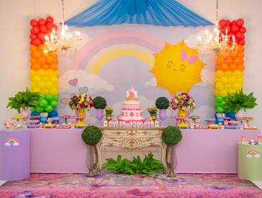 MENINAS de Maria Eduarda 1 Aninho - Arco Iris / Sol