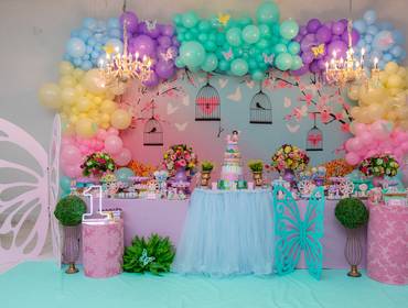 MENINAS de Borboletas - Giovanna 1 Ano