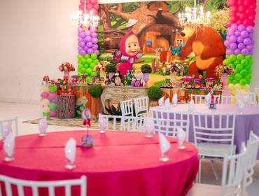 MENINAS de Marsha e o Urso - Ester Valentina 1 aninho