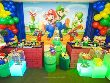 MENINOS de Super Mario Brothers / Mario Card 