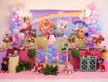 MENINAS de PATRULHA CANINA ROSA