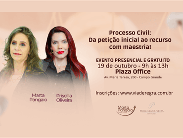 EVENTO GRATUITO de Processo Civil:  Da petição inicial ao recurso  com maestria!