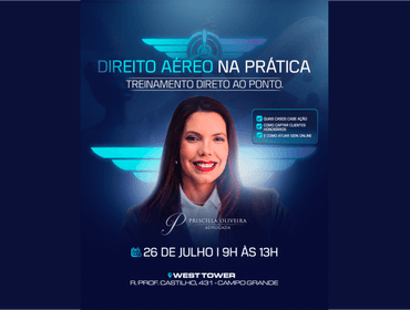 Cursos de TREINAMENTO DIREITO AÉREO NA PRÁTICA