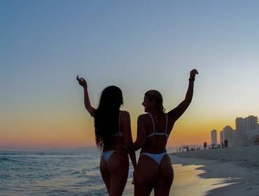 Ensaio  de Ensaio em dupla na Praia 