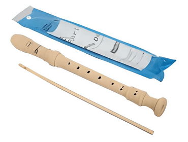 ARCOS E SOPROS de Flauta Doce Germânica Soprano Spring C/ Capa E Vareta