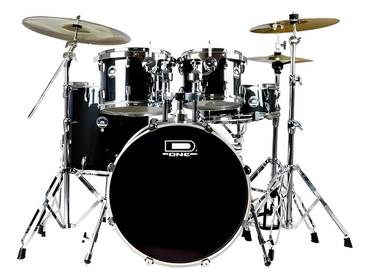 BATERIA & PERCUSSÃO  de Bateria Acústica D-one Street Ds22bl Cor Preta Completa