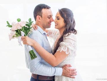 Casais de CASAMENTO CIVIL INTIMISTA - AMANDA E FLÁVIO