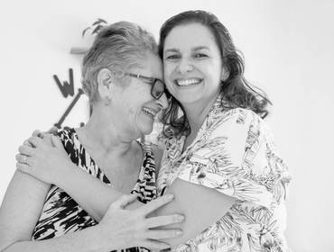 Família de Ensaio de dia da mães: Onde mora o amor - Erika, Davi e Dona Márcia