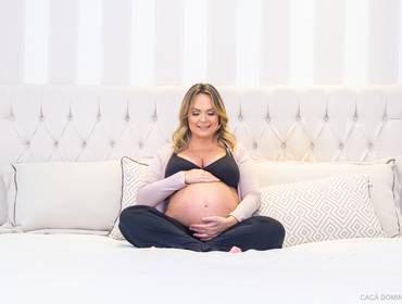 Gestante/Partos de Ensaio Gestante em casa - Fabiana, Afonso e seus gêmeos