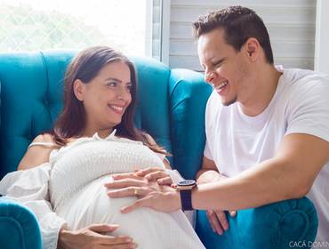 Gestante/Partos de Ensaio Gestante em apartamento em Campinas - Natália e Bruno