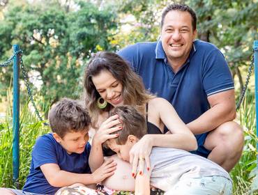 Gestante/Partos de Ensaio Externo Gestante - Vivi Motta e Família