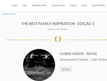 Minhas premiações de The Best Family Inspiration Photographers