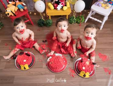 Sessão A Hora do Bolo de { Helena, Nicolas & Samuel }