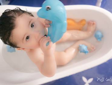 Sessão A Hora do Banho de { Davi }