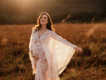 Ensaio Gestante de Gestante Paula- Ensaio ao Por do Sol