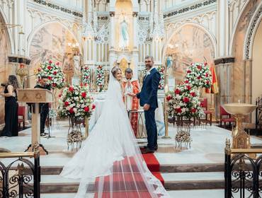 CASAMENTO de Casamento de Maria Cecília e Vinícius na Basílica de Lourdes – Belo Horizonte