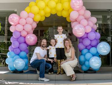 Festa Infantil de Giulia fez 4 e Sofia fez 8