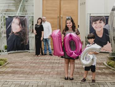Festa Infantil de Luíza fez 10 e Felipe fez 6