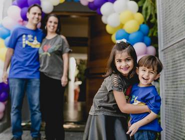 Festa Infantil de Luiza fez 7 e Gabriel fez 4