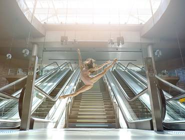 Ensaios Ballet Urbano de Ensaio Luiza Yuk no Metro de SP