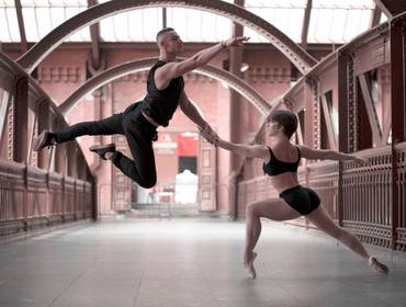 Ensaios Ballet Urbano de Ballet urbano na Estação da Luz -SP
