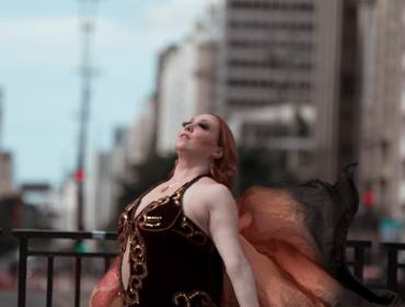 Ensaios Ballet Urbano de Ballet urbano Belly Dancer na avenida Paulista