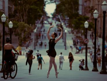 Ensaios Ballet Urbano de Ensaio fotográfico no centro antigo