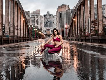 Ensaios de Ana Frade no Viaduto Santa Tereza