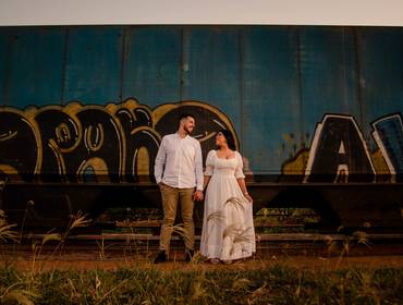 Pré Casamento de Ensaio Pré Casamento da Djeniffer e Jhonatan no Eden Garden - Maringá-Pr