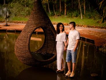 Pré Casamento de Pré Casamento da Danielli e do Fabrício - Eden Garden - Maringá-PR